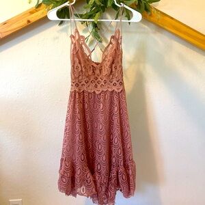 FP one boho mini dress size small